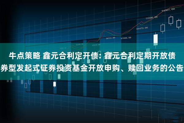 牛点策略 鑫元合利定开债: 鑫元合利定期开放债券型发起式证券投资基金开放申购、赎回业务的公告