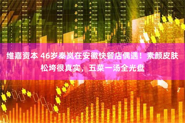 维嘉资本 46岁秦岚在安徽快餐店偶遇！素颜皮肤松垮很真实，五菜一汤全光盘